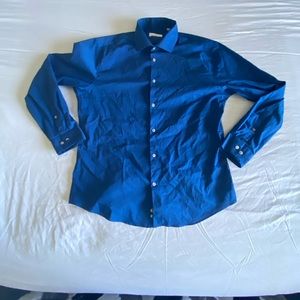Calvin Klein blue button down dress shirt